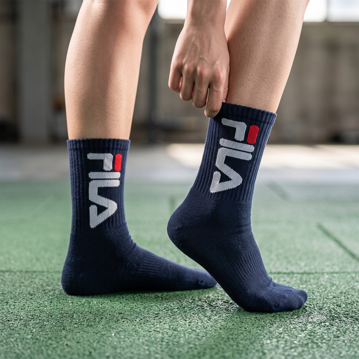 Calze corte unisex di spugna Fila f9598 sport 4 paia