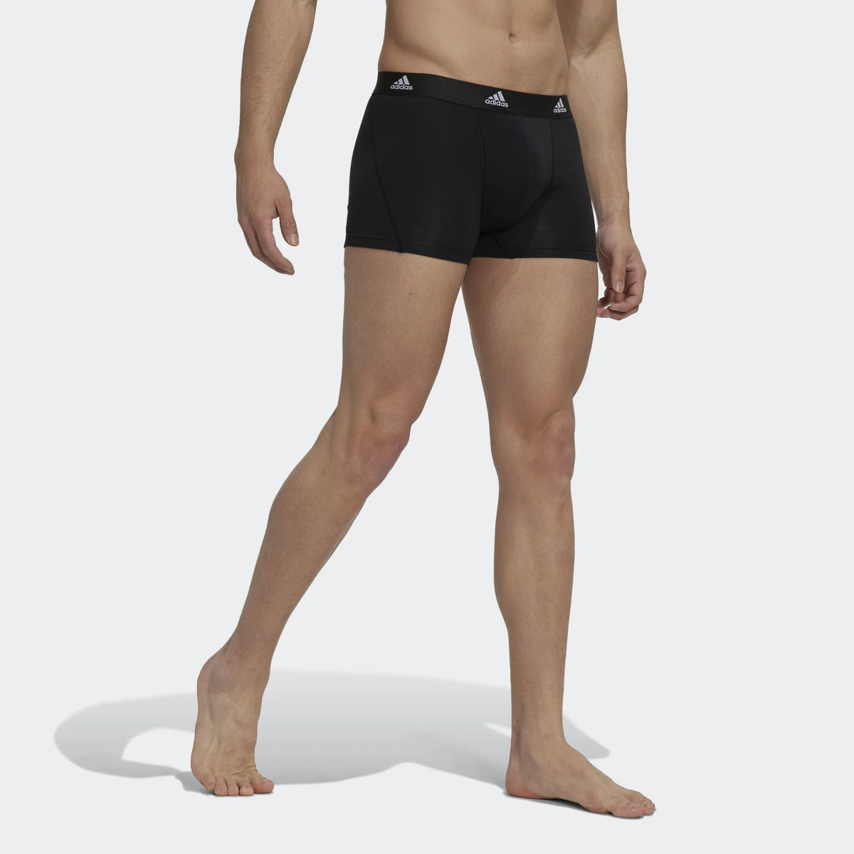 Boxer uomo Adidas Active Flex cotone elasticizzato neri 3pz