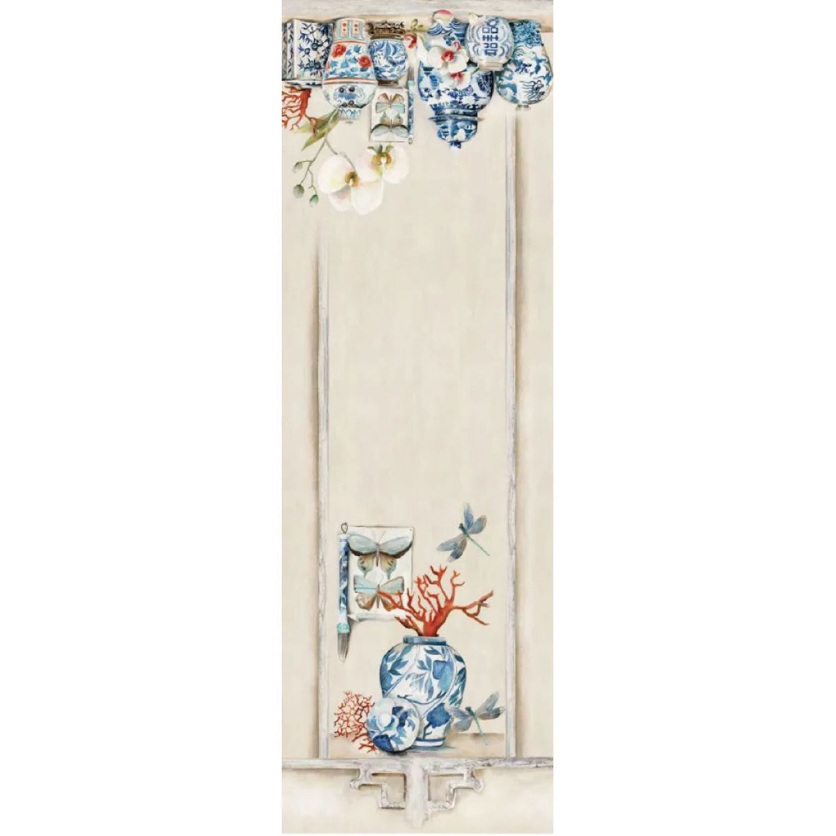 Runner tavolo in cotone dis. 17 Vingi 45x140