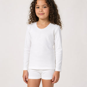 Maglia bambina Snelly 4045c manica lunga caldo cotone