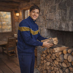 Tuta uomo full zip felpata Nazareno Gabrielli SU5001