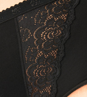 Slip donna Sloggi maxi chic cotone e pizzo 2 pezzi