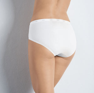 Slip donna sloggi chic midi cotone e pizzo 2 pezzi