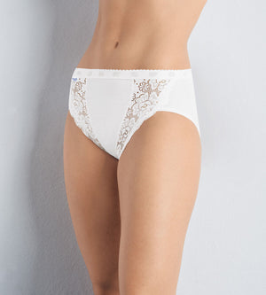 Slip donna sloggi chic tai cotone e pizzo 4 pezzi