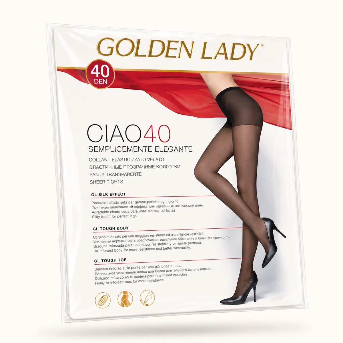 Collant velato Golden lady ciao 40 den 10 paia