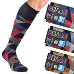 Calze uomo lunghe caldo cotone Enrico Coveri color line 12A