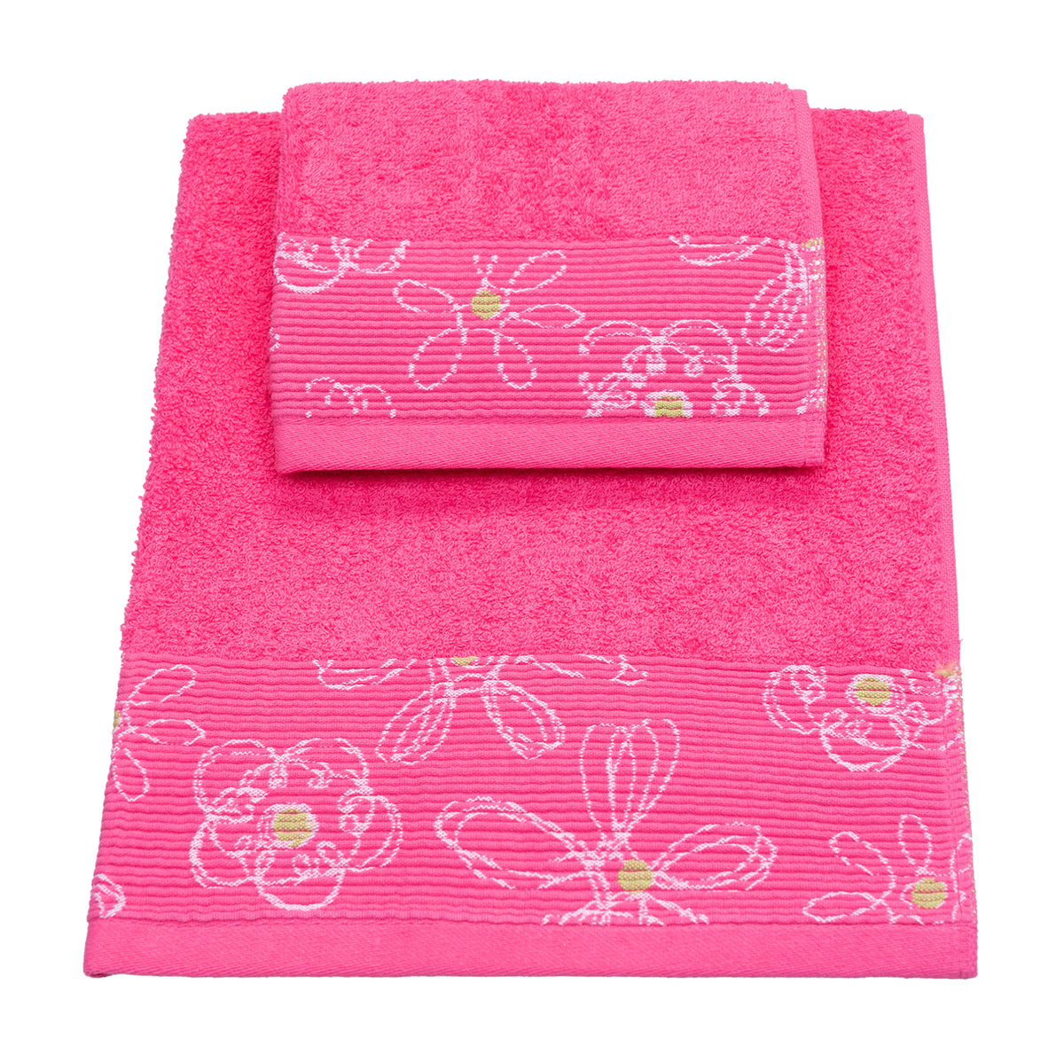 Vingi set asciugamani viso + ospite cotone Colors