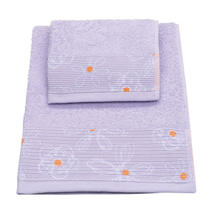 Vingi set asciugamani viso + ospite cotone Colors