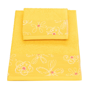 Vingi set asciugamani viso + ospite cotone Colors