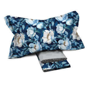 Completo letto fantasia floreale percalle di cotone Enrico Coveri lunan