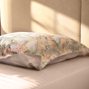 Completo letto fantasia floreale percalle di cotone Enrico Coveri tida