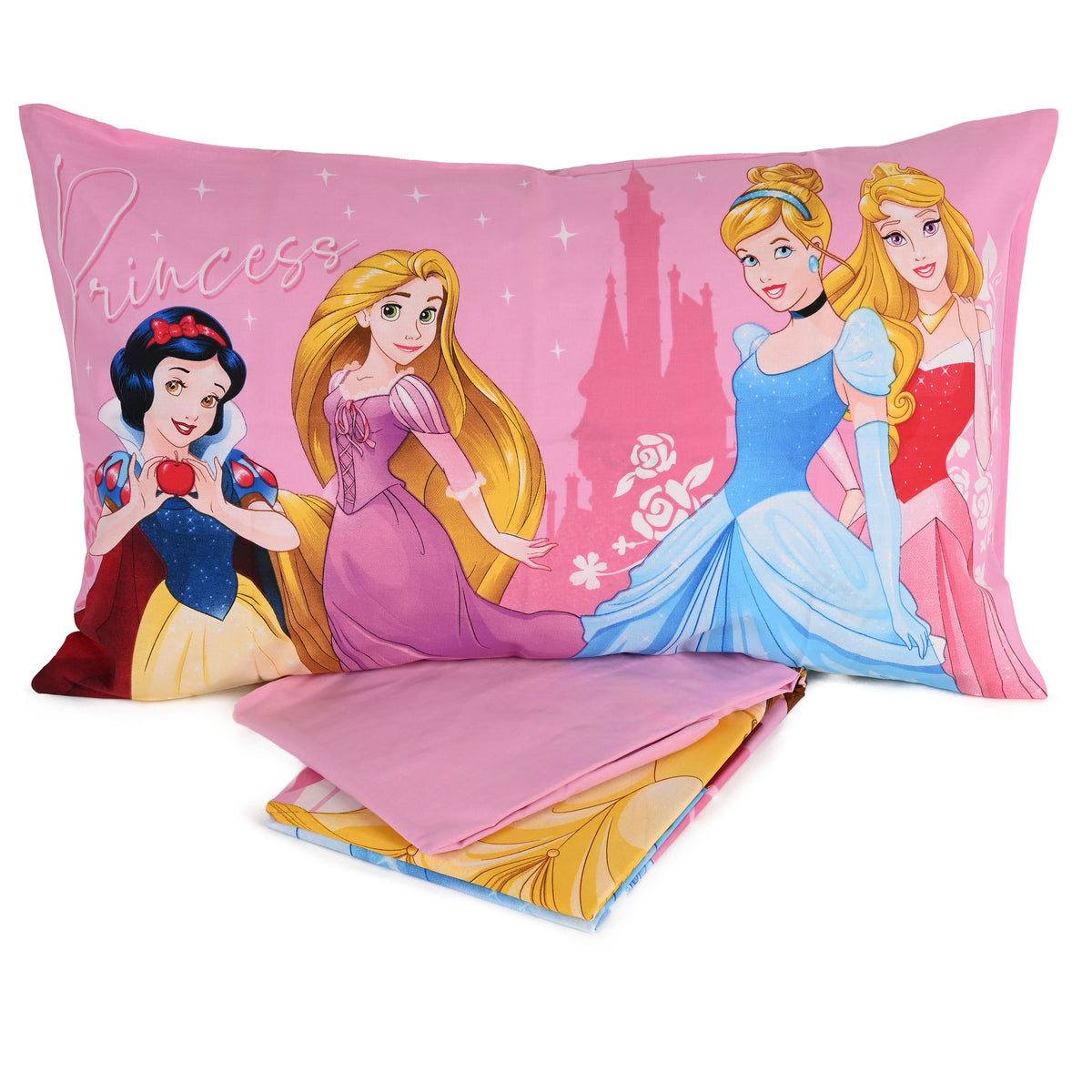 Completo letto set lenzuola cotone Principesse Disney