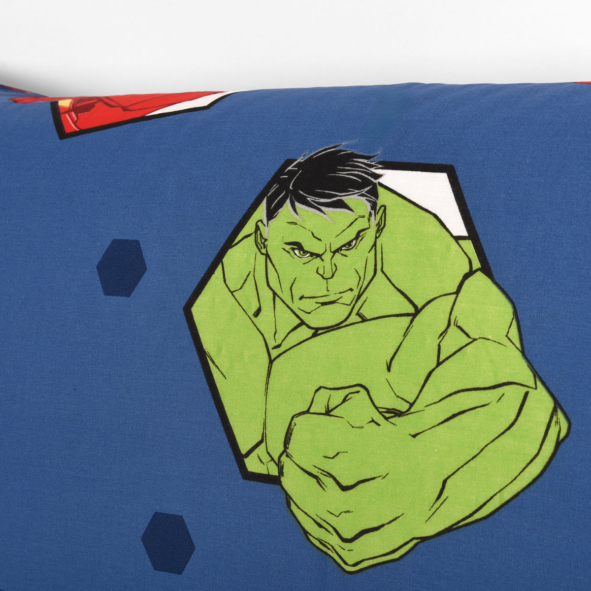 Completo letto singolo federa + sotto con angoli + lenzuolo Avengers fumetto Ufficiale