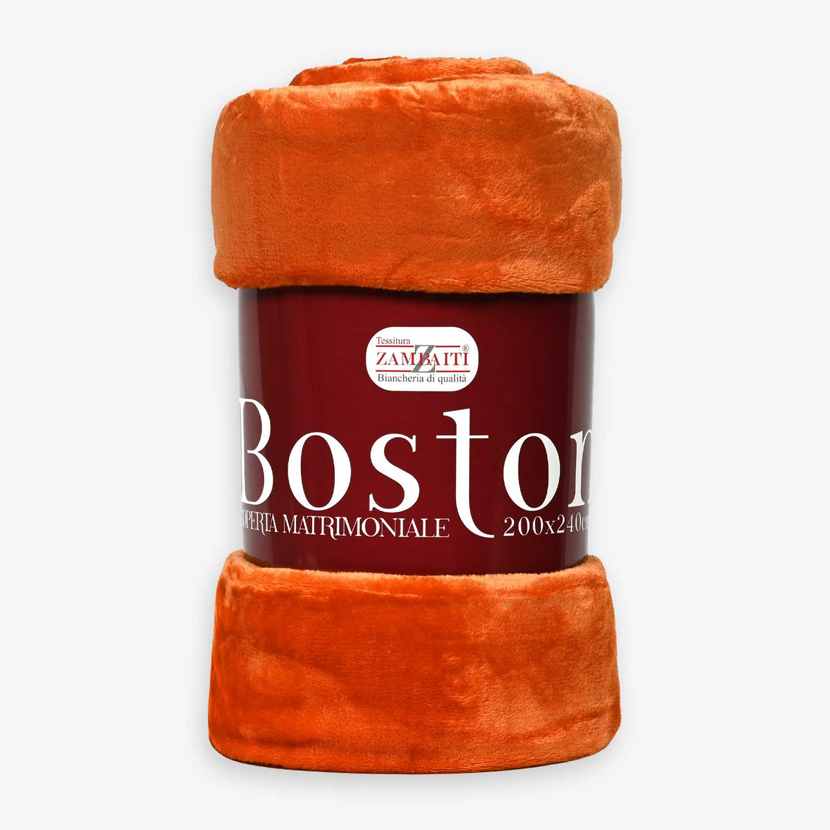Plaid caldissimo in pile coral Zambaiti Boston