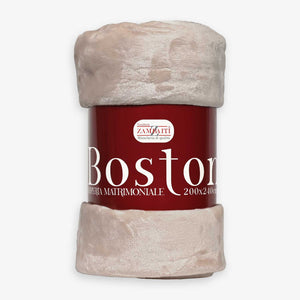 Plaid caldissimo in pile coral Zambaiti Boston