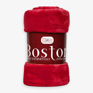 Plaid caldissimo in pile coral Zambaiti Boston