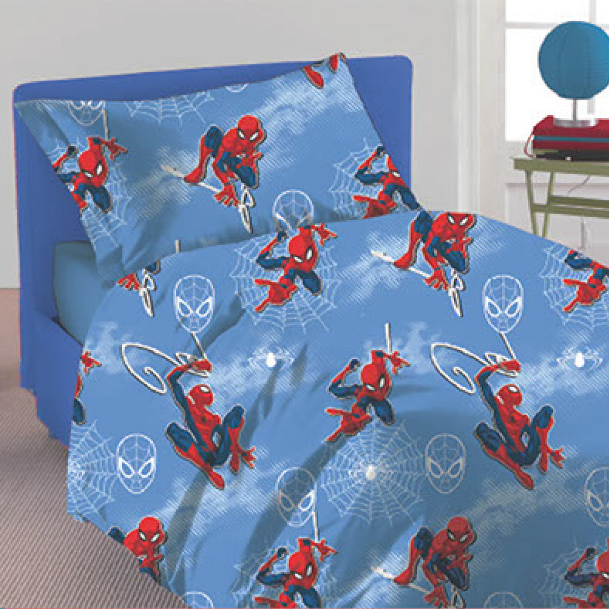 Parure cameretta copripiumino sacco + federa Spiderman Marvel Hermet
