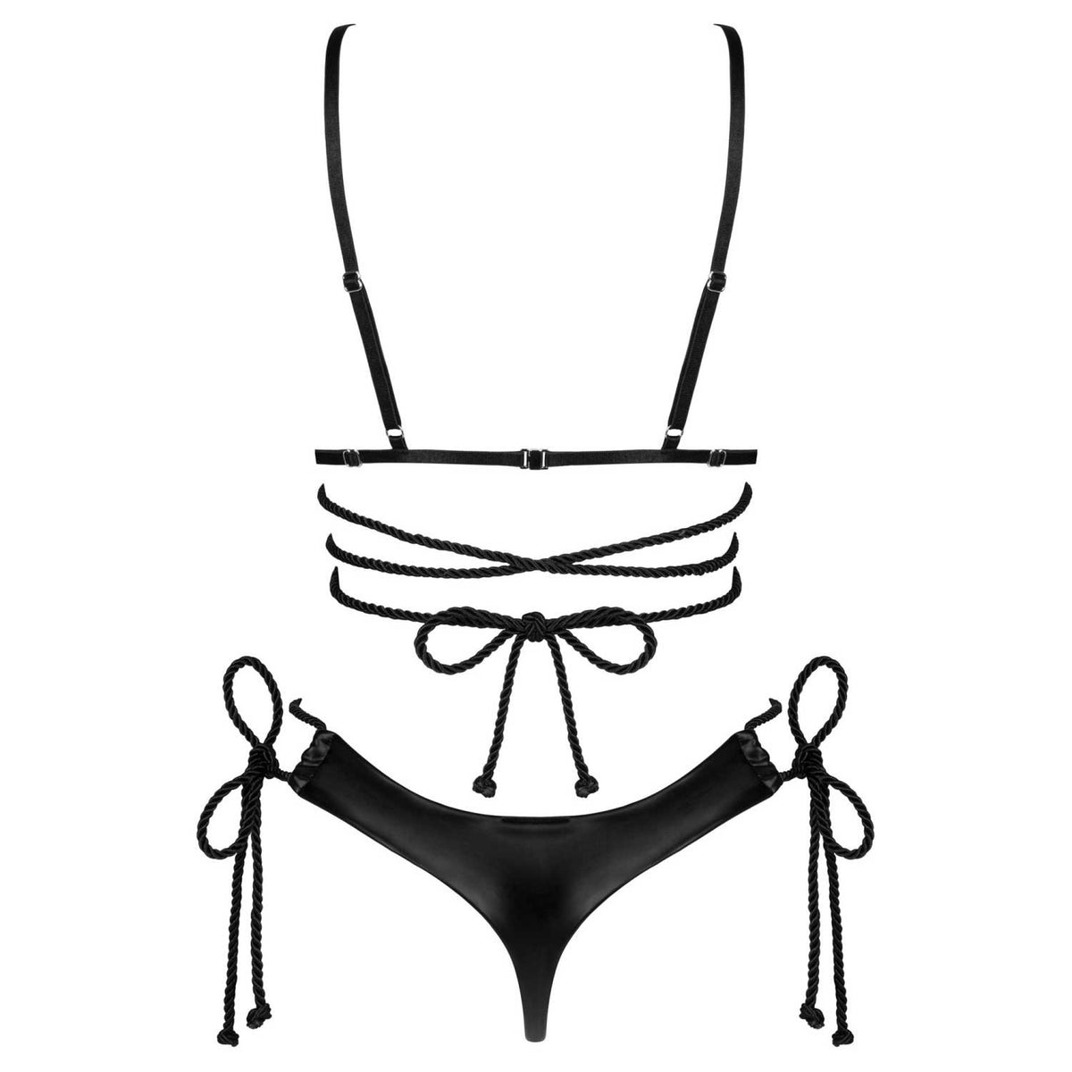 Set sexy aperto con reggiseno open cups e string Obsessive Cordellis