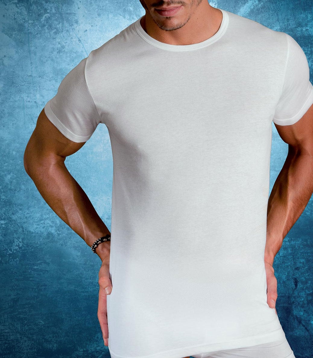 Maglia intima uomo manica corta Cotonella au122 girocollo 100% cotone