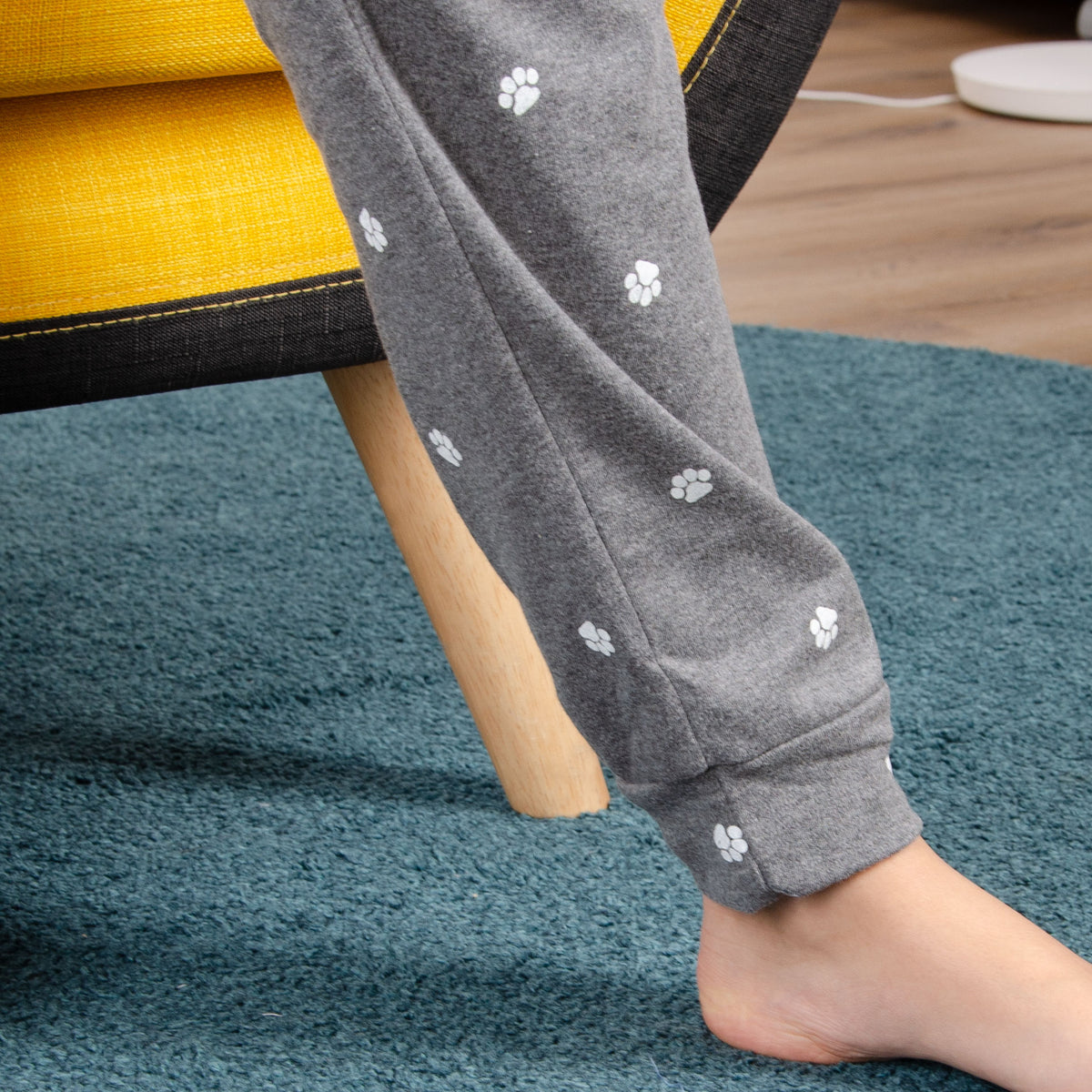 Pigiama donna con gatto Cotonella cotone interlock DDC44 grigio scuro