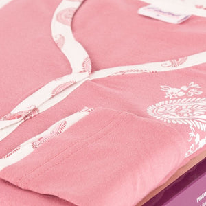 Pigiama donna aperto a giacca caldo cotone Cotonella DDC59 malva