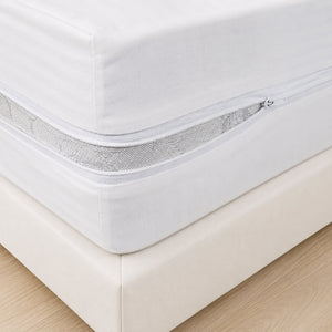 Coprimaterasso con cerniera cotone fasciato Zambaiti cottony zip