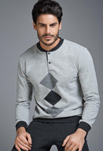 Pigiama uomo invernale Enrico Coveri ep5051 grigio punto milano