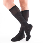 Calze uomo lunghe Enrico Coveri premium in cotone elasticizzato nero rettangoli verdi
