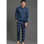 Pigiama uomo invernale Enrico Coveri EP2073 jeans punto milano