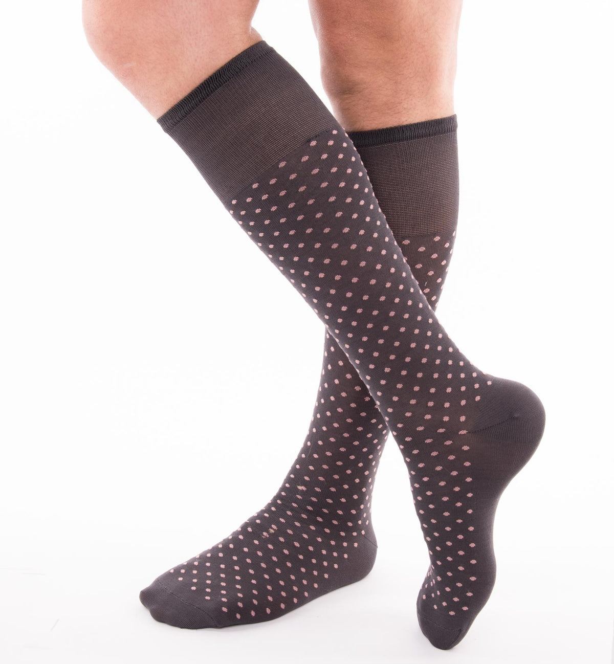 Calze moda lunghe Enrico Coveri summer in cotone elasticizzato antracite
