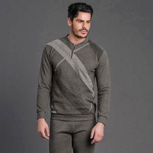 Pigiama uomo invernale Enrico Coveri EP2066 grigio punto milano