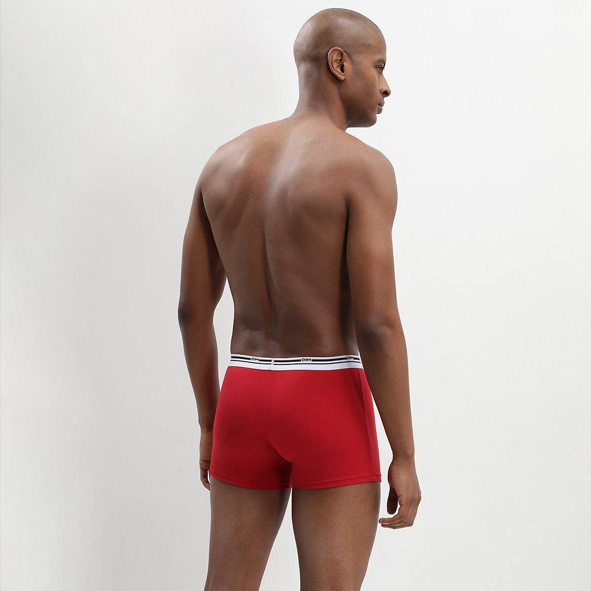 Boxer Dim D06XP cotone elasticizzato rosso+blu 2 pz