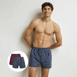 Boxer uomo larghi da uomo in cotone Dim D0DXY- 2 pezzi