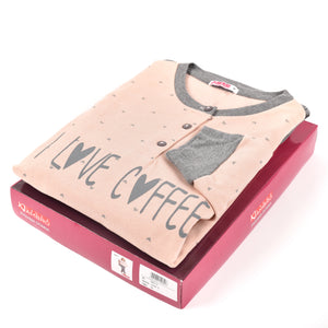 Pigiama donna Ambro caldo cotone D6002.22 rosa