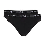 Slip uomo Dim D6595 cotone elasticizzato nero 2 pz
