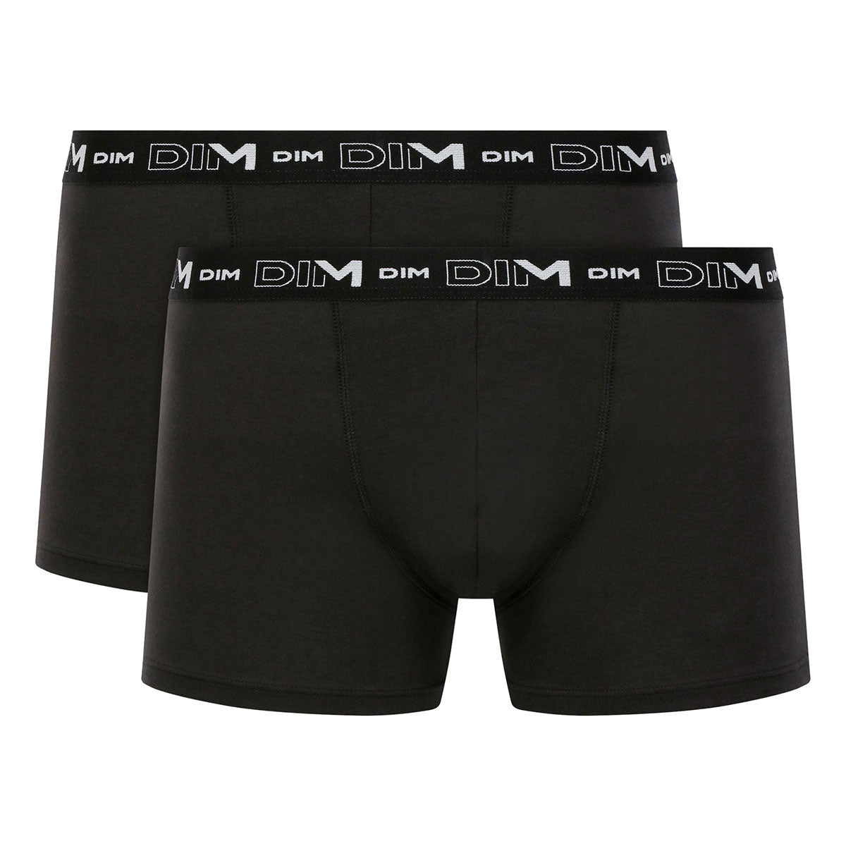 Boxer Dim D6596 cotone elasticizzato nero 2 pz