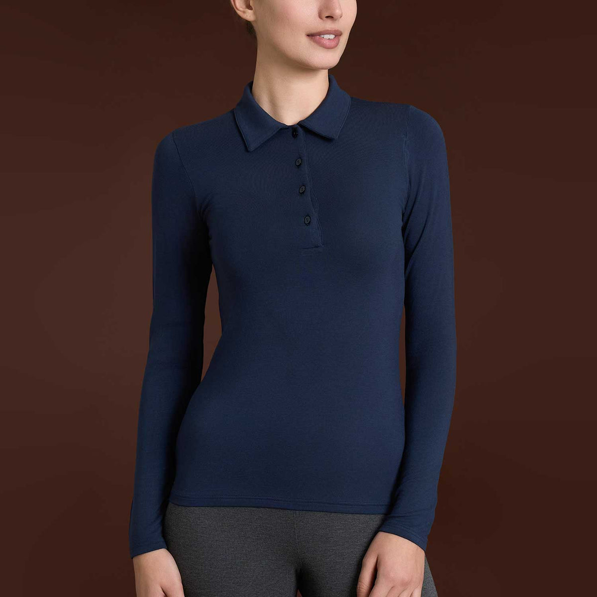 Maglia donna polo eco viscosa Ragno D794AT