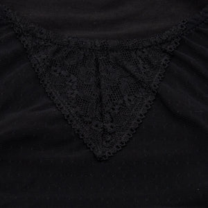Canotta donna Rossoporpora DB852 spalla larga tulle e pizzo