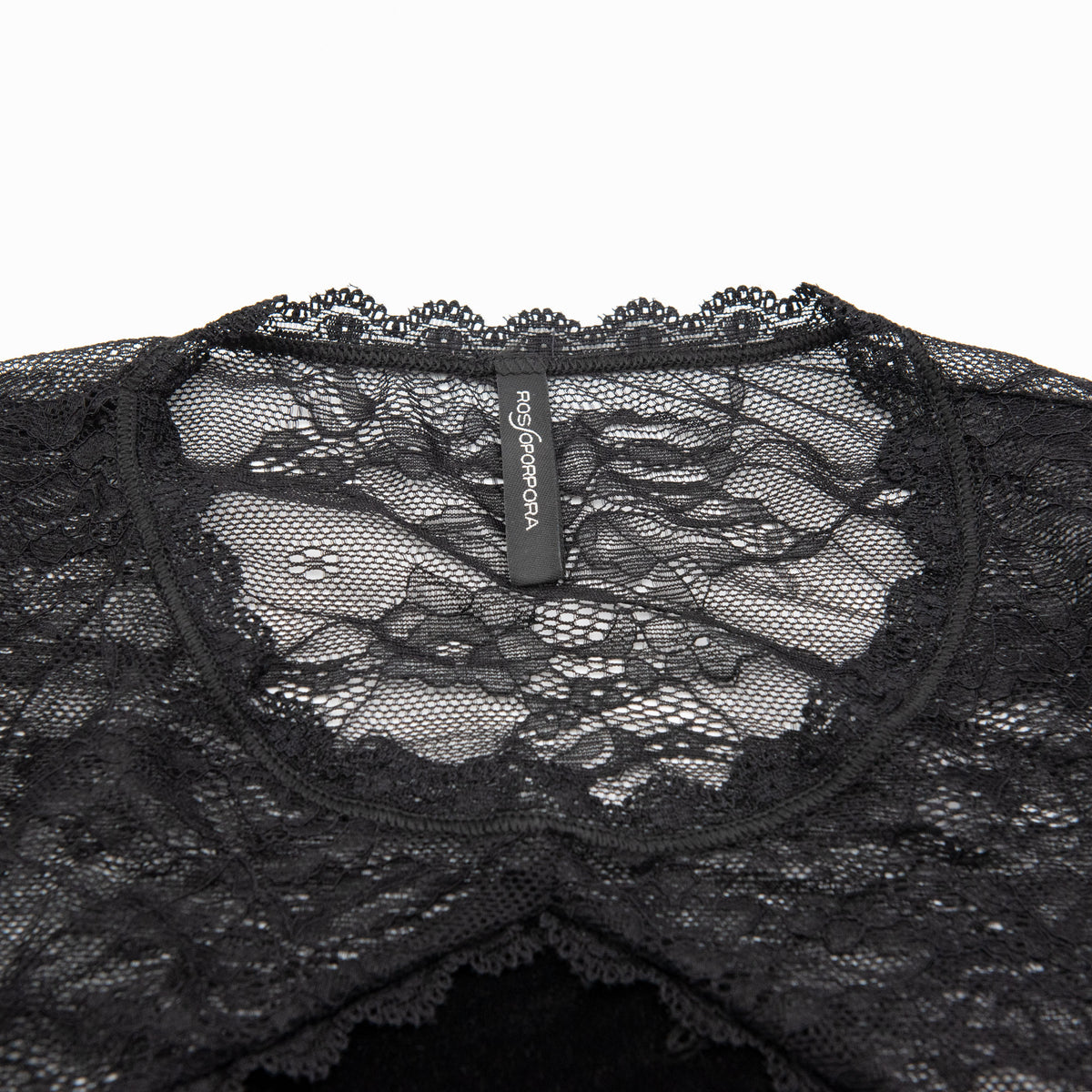 Maglia donna Rossoporpora DB854 velluto e pizzo