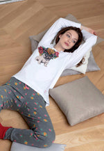 Pigiama donna Cotonella DD995 caldo cotone cagnolina