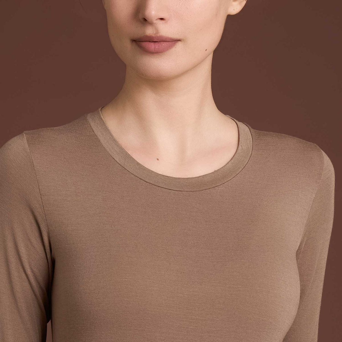 Maglia donna girocollo cashmere e modal Ragno DM03A9