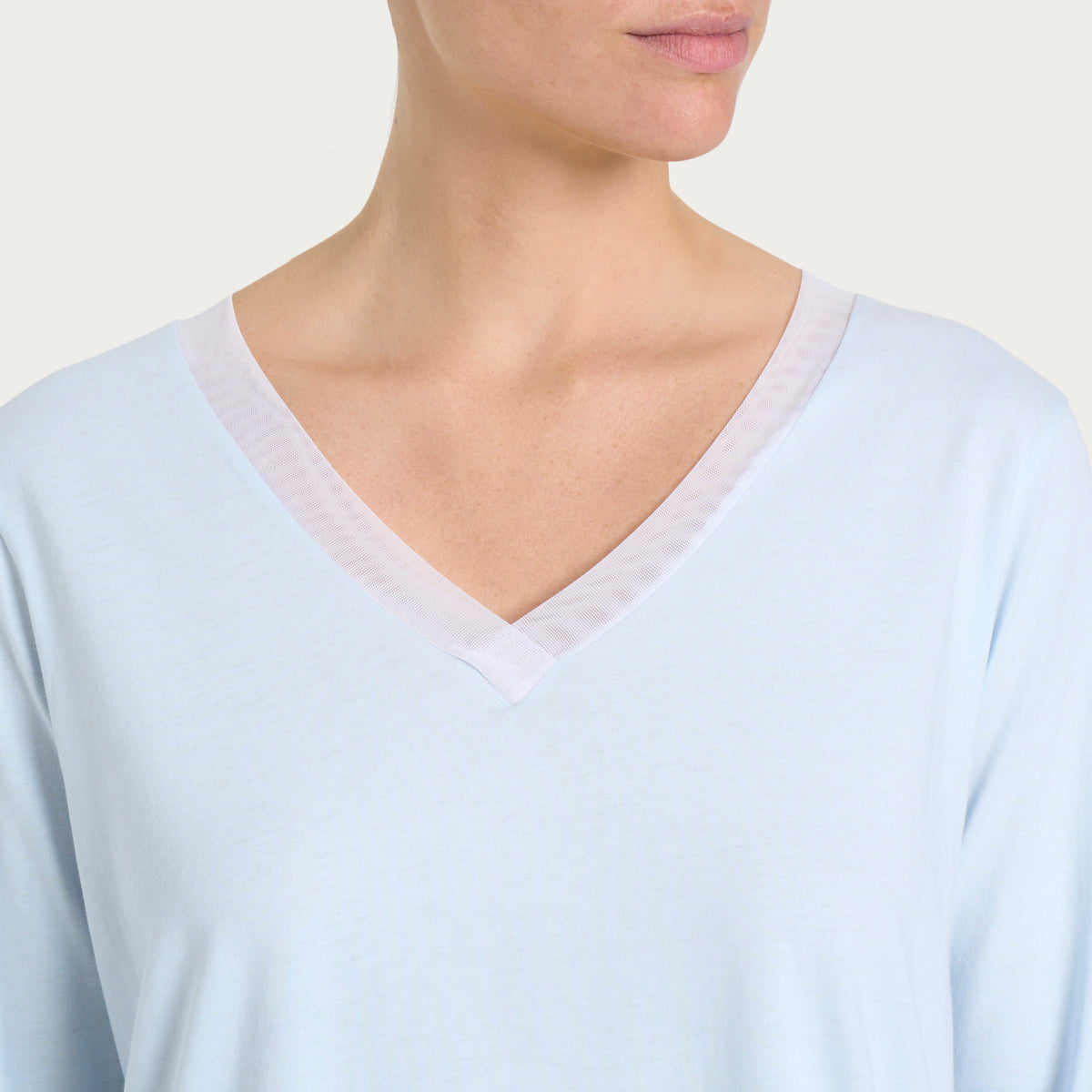 Pigiama Donna 100% Cotone scollo a V Ragno DP26N2