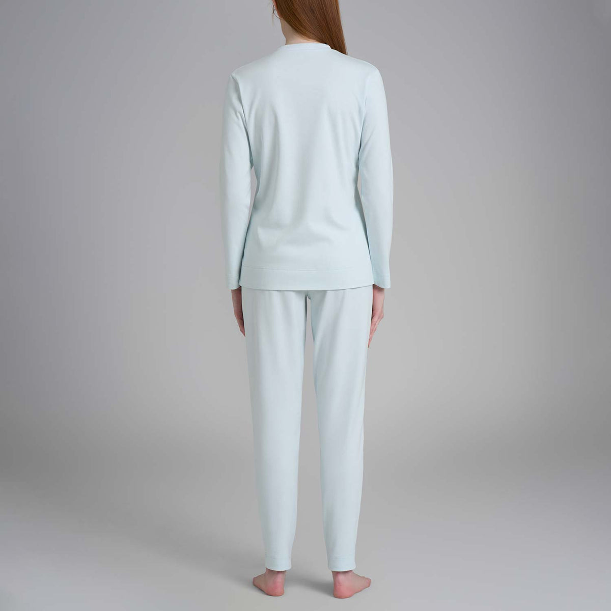 Pigiama donna caldo cotone scollo v Ragno DR70N2