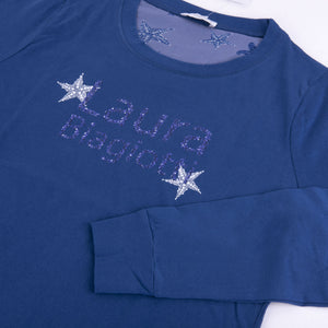 Pigiama Donna Laura Biagiotti 96371 lungo stampato blu