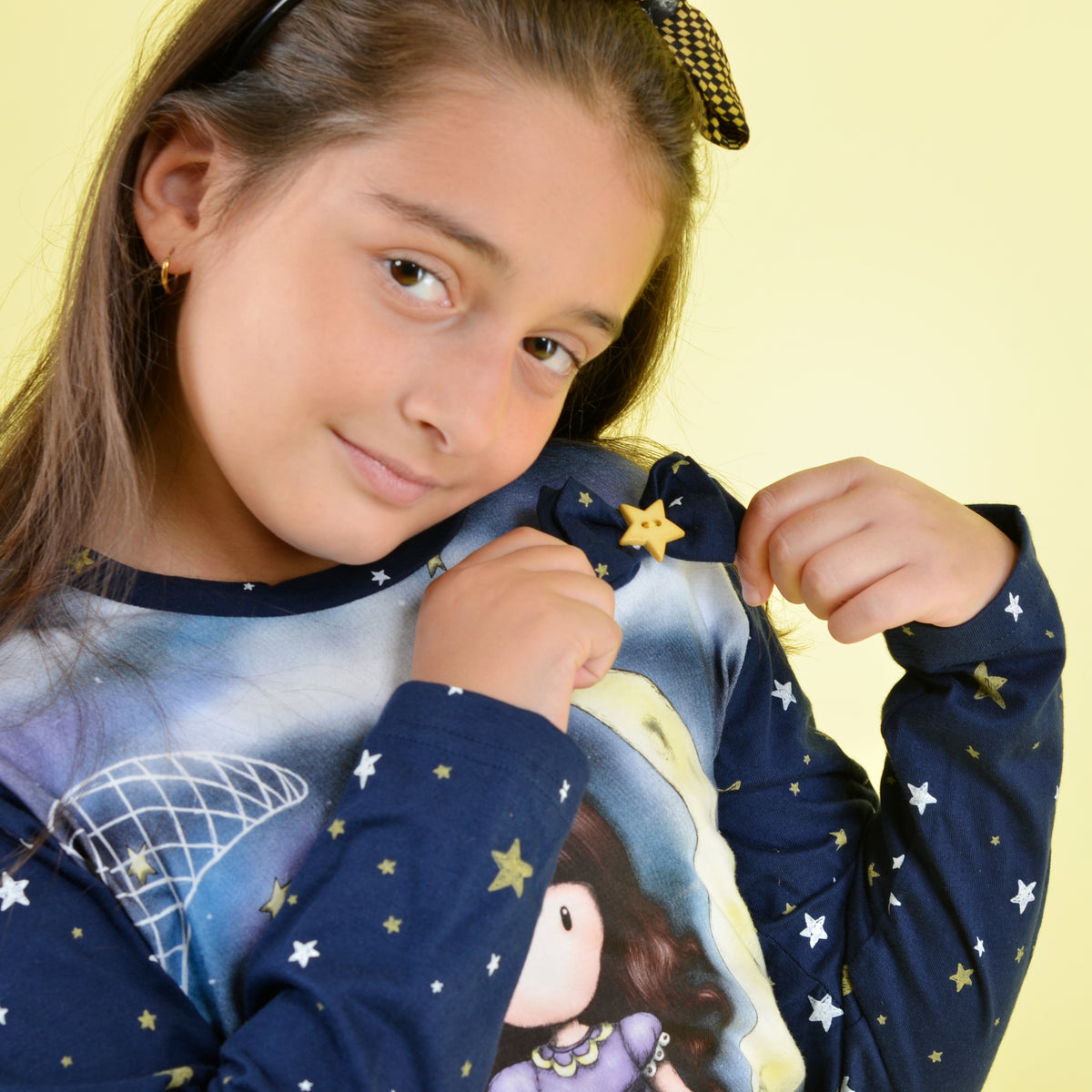 Pigiama bambina invernale Santoro Gorjuss 56625 caldo cotone