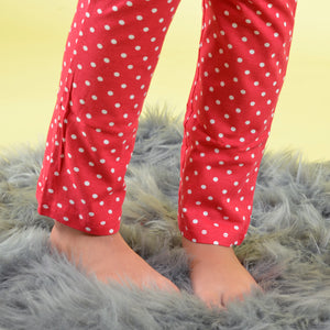 Pigiama bambina invernale Santoro Gorjuss 56619 caldo cotone pois
