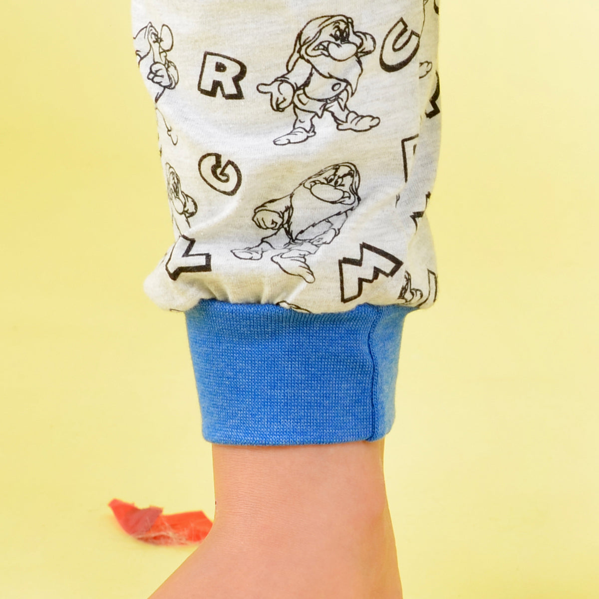 Pigiama bimba Disney 54386 caldo cotone azzurro Brontolo