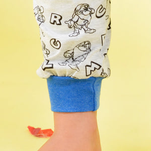 Pigiama bimba Disney 54386 caldo cotone azzurro Brontolo