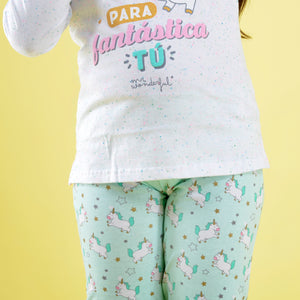 Pigiama bimba caldo cotone Mr. Wonderful 55742 unicorno