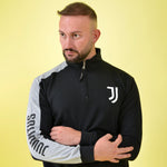Pigiama sportivo felpato Juventus collo alto b2ju14132 nero